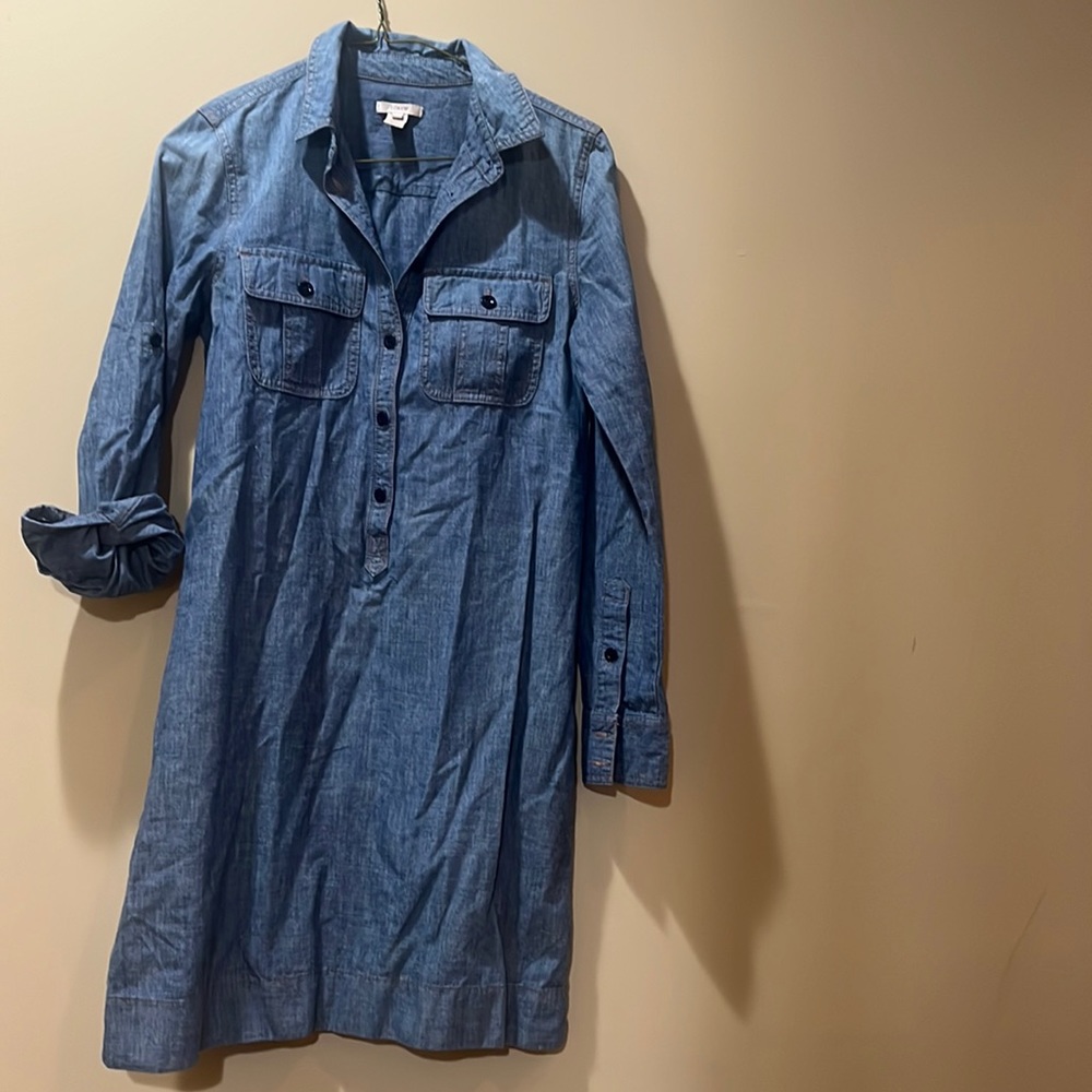 Gorgeous J Crew Denim Shirt Dress